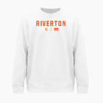 Riverton Hawks BSN SPORTS Men's Cotton Rich Fleece Crew Neck Front Thumbnail
