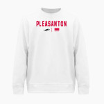 Pleasanton Middle School Panthers <span class="pdp-name-mascot">Pleasanton Panthers</span> BSN SPORTS Men's Cotton Rich Fleece Crew Neck Front Thumbnail