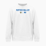 Potter Valley Bearcats <span class="pdp-name-mascot">Potter Valley Bearcats</span> BSN SPORTS Men's Cotton Rich Fleece Crew Neck Front Thumbnail