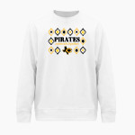 CRANDALL HIGH SCHOOL PIRATES BSN SPORTS Men's Cotton Rich Fleece Crew Neck Front Thumbnail