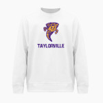 TAYLORVILLE HIGH SCHOOL TORNADOES <span class="pdp-name-mascot">TAYLORVILLE TORNADOES</span> BSN SPORTS Men's Cotton Rich Fleece Crew Neck Front Thumbnail
