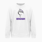 Bergman Dolphins <span class="pdp-name-mascot">Frank V. Bergman Elementary Dolphins</span> BSN SPORTS Men's Cotton Rich Fleece Crew Neck Front Thumbnail