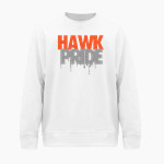GALLATIN COUNTY HIGH SCHOOL HAWKS BSN SPORTS Men's Cotton Rich Fleece Crew Neck Front Thumbnail