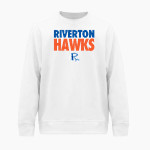 Riverton Hawks BSN SPORTS Men's Cotton Rich Fleece Crew Neck Front Thumbnail