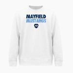 Mayfield Junior School Mustangs Online Store BSN SPORTS Men's Cotton Rich Fleece Crew Neck Front Thumbnail