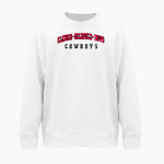 CLARION-GOLDFIELD-DOWS HIGH SCHOOL COWBOYS <span class="pdp-name-mascot">CLARION - GOLDFIELD COWBOYS</span> BSN SPORTS Men's Cotton Rich Fleece Crew Neck Front Thumbnail