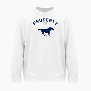 BSN SPORTS Men's Cotton Rich Fleece Crew Neck