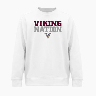 BSN SPORTS Men's Cotton Rich Fleece Crew Neck