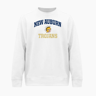 BSN SPORTS Men's Cotton Rich Fleece Crew Neck