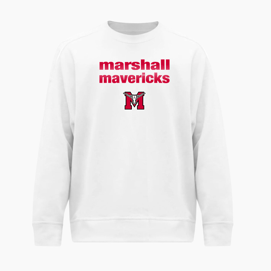 Marshall Mavericks BSN SPORTS Men's Cotton Rich Fleece Crew Neck
