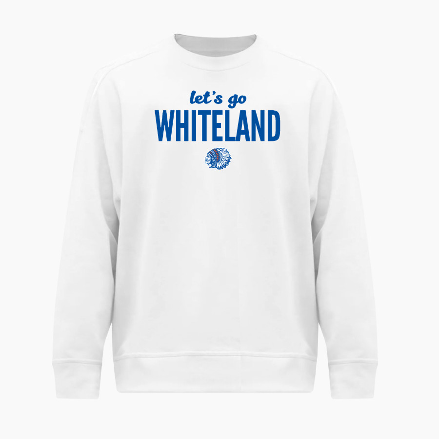 Whiteland Warriors BSN SPORTS Men's Cotton Rich Fleece Crew Neck