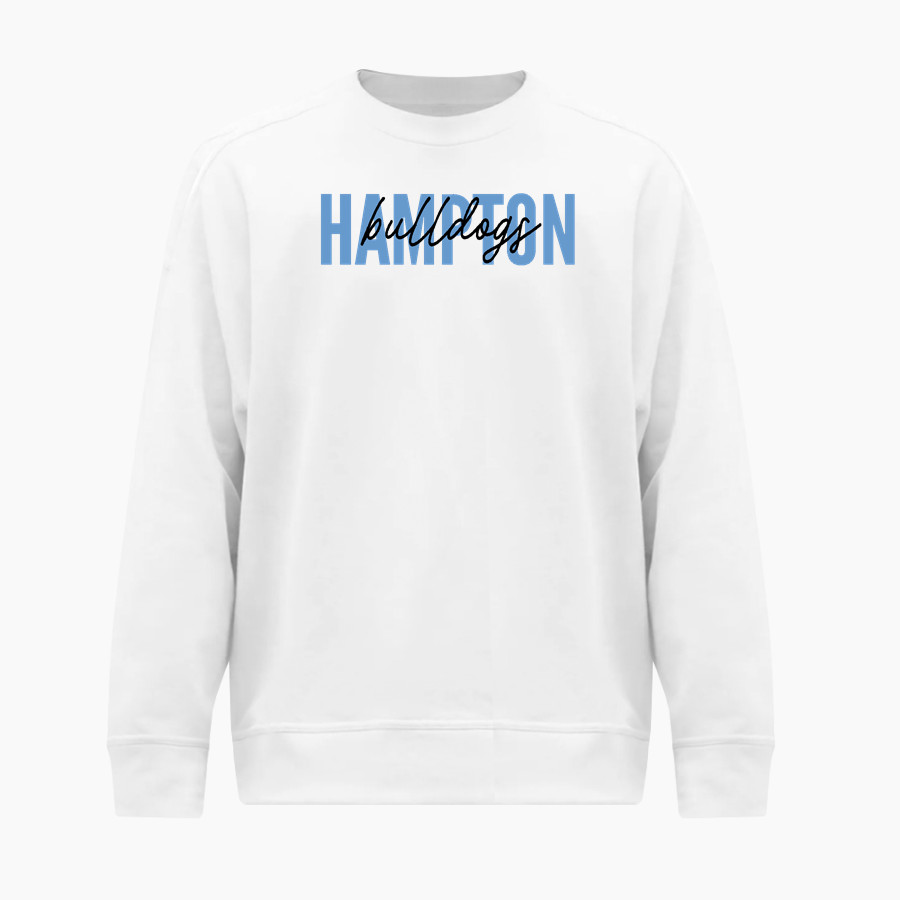 HAMPTON HIGH SCHOOL BULLDOGS <span class="pdp-name-mascot">HAMPTON BULLDOGS</span> BSN SPORTS Men's Cotton Rich Fleece Crew Neck