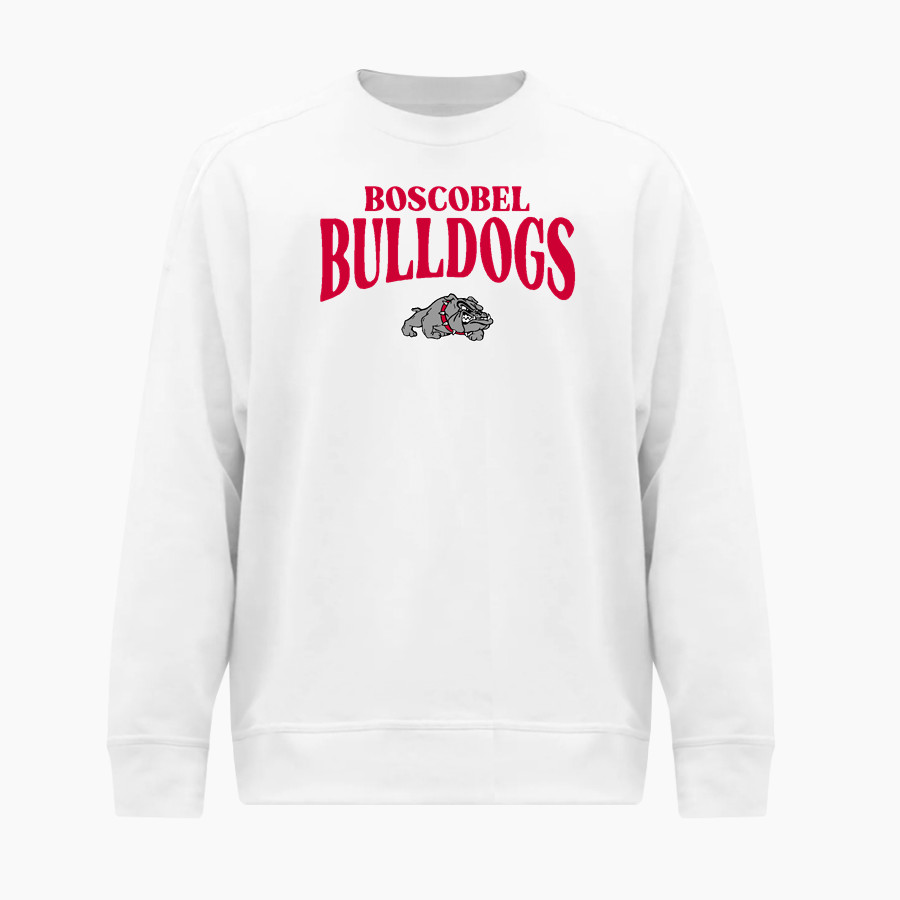 Boscobel Bulldogs BSN SPORTS Men's Cotton Rich Fleece Crew Neck