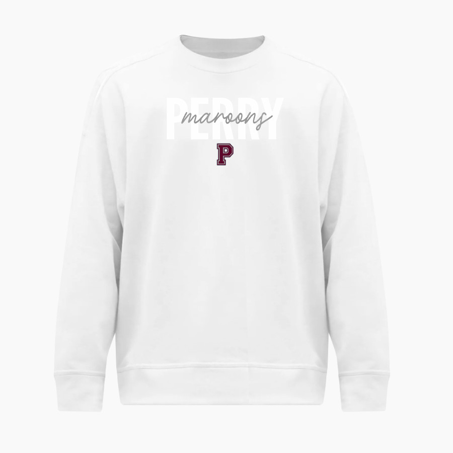 PERRY HIGH SCHOOL MAROONS <span class="pdp-name-mascot">PERRY MAROONS</span> BSN SPORTS Men's Cotton Rich Fleece Crew Neck