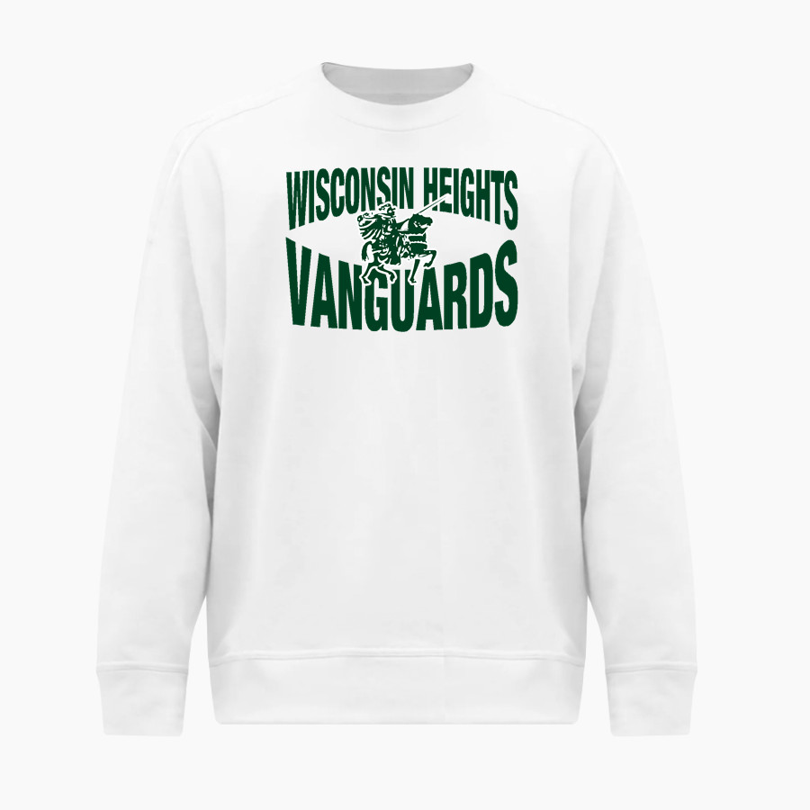 Wisconsin Heights High School Vanguards BSN SPORTS Men's Cotton Rich Fleece Crew Neck