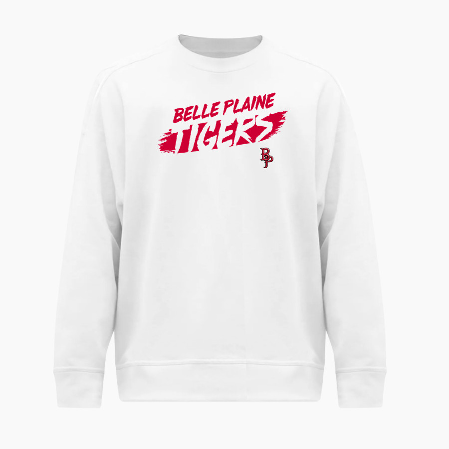 Belle Plaine Tigers BSN SPORTS Men's Cotton Rich Fleece Crew Neck