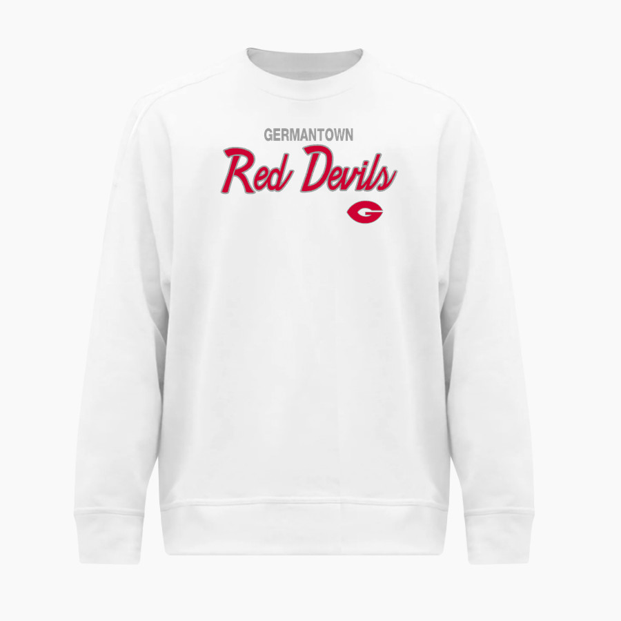 Germantown Red Devils <span class="pdp-name-mascot">Germantown Red Devils</span> BSN SPORTS Men's Cotton Rich Fleece Crew Neck