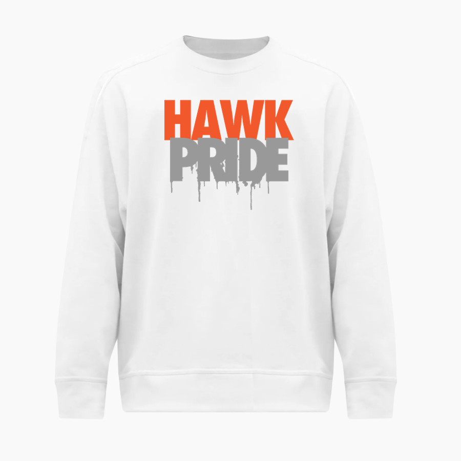 GALLATIN COUNTY HIGH SCHOOL HAWKS BSN SPORTS Men's Cotton Rich Fleece Crew Neck