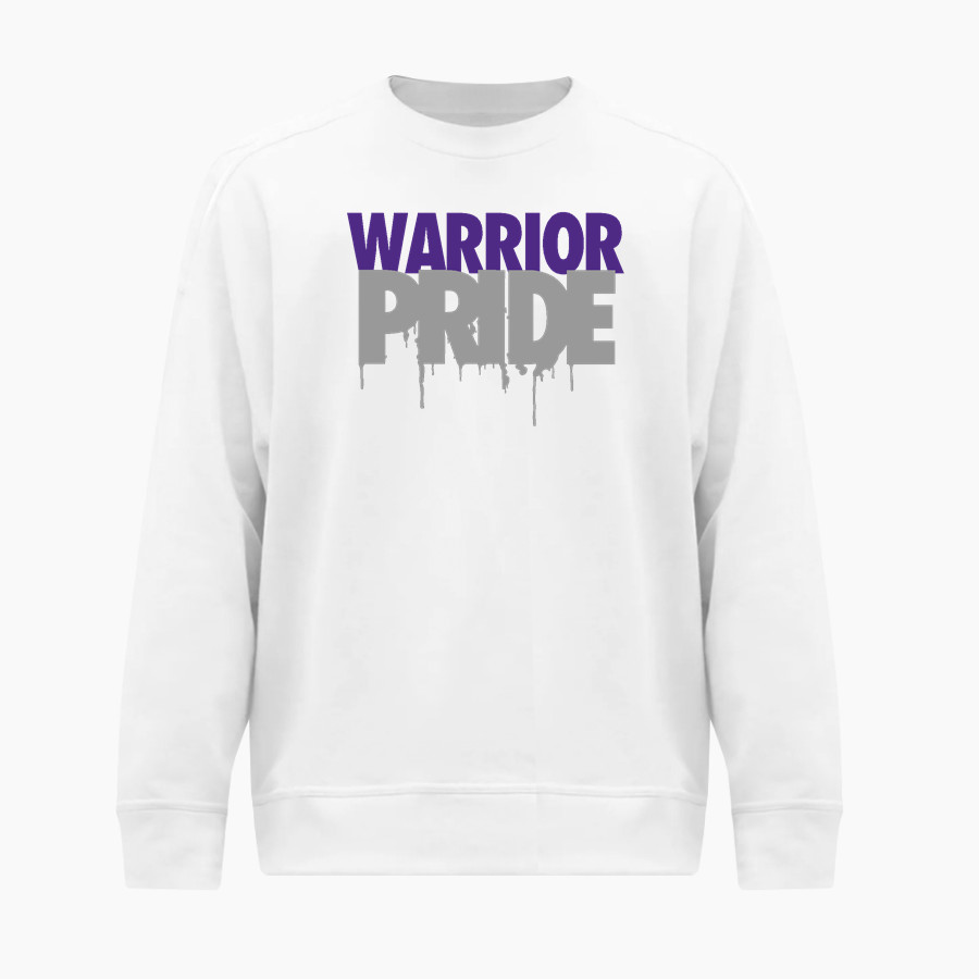 Warrenton Warriors BSN SPORTS Men's Cotton Rich Fleece Crew Neck