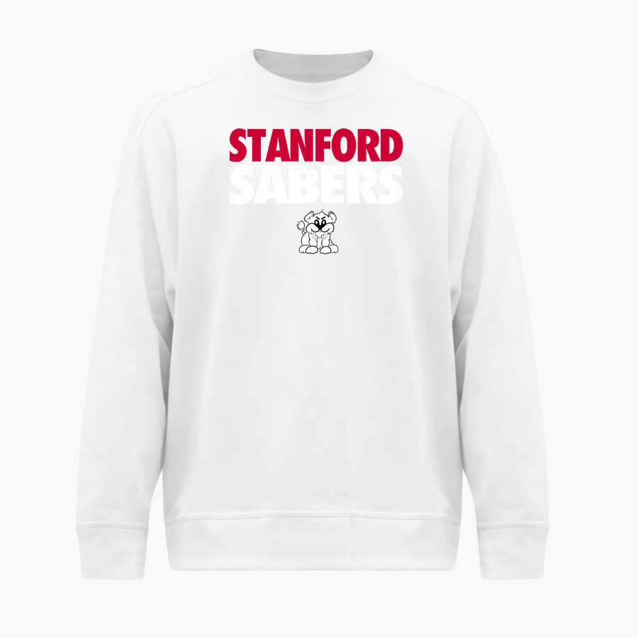 Stanford Sabers <span class="pdp-name-mascot">Stanford Sabers</span> BSN SPORTS Men's Cotton Rich Fleece Crew Neck