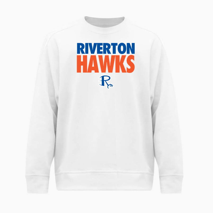 Riverton Hawks BSN SPORTS Men's Cotton Rich Fleece Crew Neck