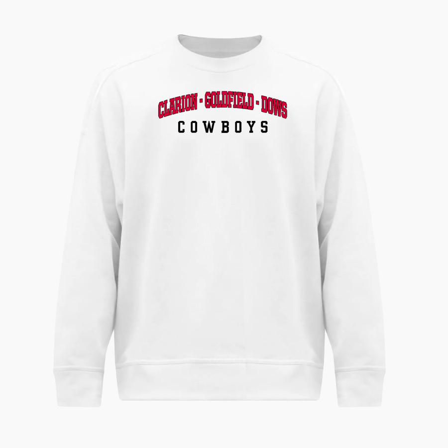 CLARION-GOLDFIELD-DOWS HIGH SCHOOL COWBOYS <span class="pdp-name-mascot">CLARION - GOLDFIELD COWBOYS</span> BSN SPORTS Men's Cotton Rich Fleece Crew Neck