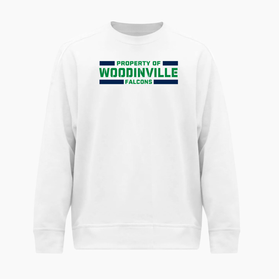 WOODINVILLE HIGH SCHOOL FALCONS <span class="pdp-name-mascot">WOODINVILLE FALCONS</span> BSN SPORTS Men's Cotton Rich Fleece Crew Neck