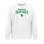 WINDSOR HIGH SCHOOL YELLOW JACKETS <span class="pdp-name-mascot">WINDSOR YELLOW JACKETS</span> BSN SPORTS Men's Cotton Rich Fleece Crew Neck Front Thumbnail