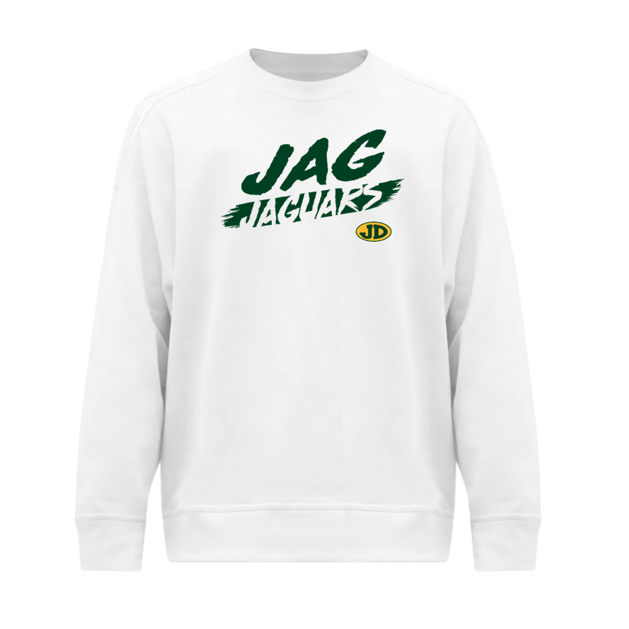 JAG High School Jaguars <span class="pdp-name-mascot">JEFF DAVIS VOLUNTEERS</span> BSN SPORTS Men's Cotton Rich Fleece Crew Neck