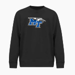 MTSU Blue Raiders <span class="pdp-name-mascot">MTSU Blue Raiders</span> BSN SPORTS Youth Cotton Rich Fleece Crew Neck Front Thumbnail
