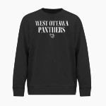 West Ottawa Panthers BSN SPORTS Youth Cotton Rich Fleece Crew Neck Front Thumbnail