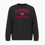 JJ PEARCE HIGH SCHOOL MUSTANGS BSN SPORTS Youth Cotton Rich Fleece Crew Neck Front Thumbnail