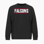 Vacaville Christian Falcons BSN SPORTS Youth Cotton Rich Fleece Crew Neck Front Thumbnail