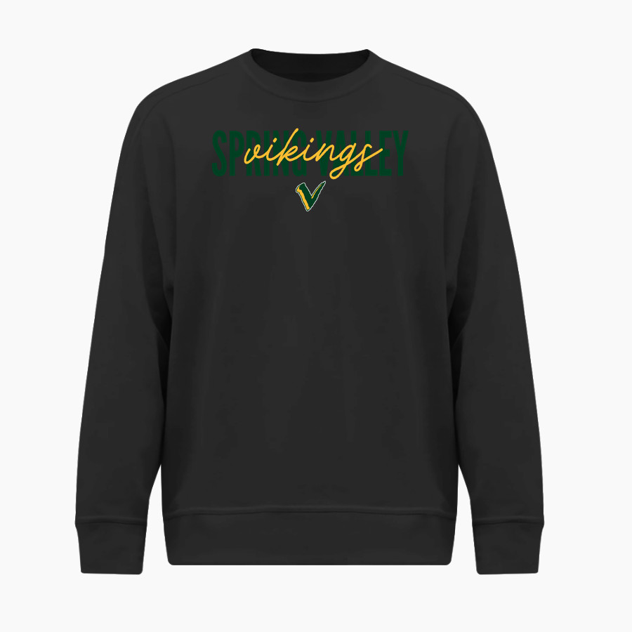 SPRING VALLEY VIKINGS #TheValley <span class="pdp-name-mascot">SPRING VALLEY VIKINGS</span> BSN SPORTS Youth Cotton Rich Fleece Crew Neck