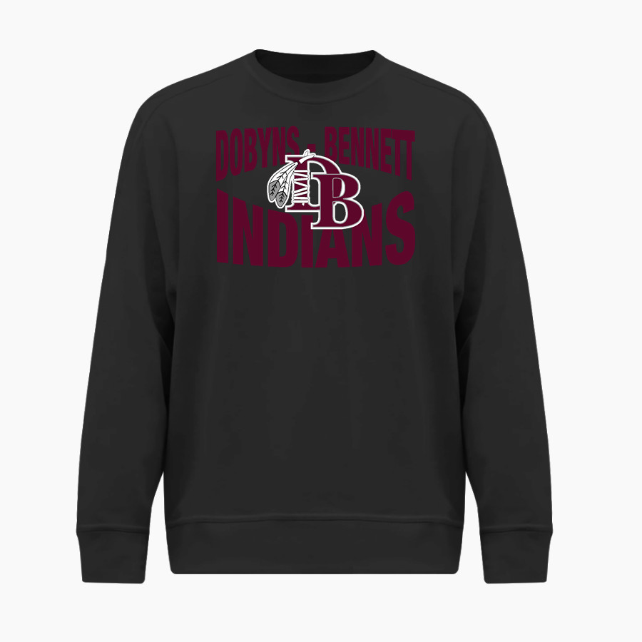 DOBYNS-BENNETT HIGH SCHOOL INDIANS <span class="pdp-name-mascot">DOBYNS - BENNETT INDIANS</span> BSN SPORTS Youth Cotton Rich Fleece Crew Neck