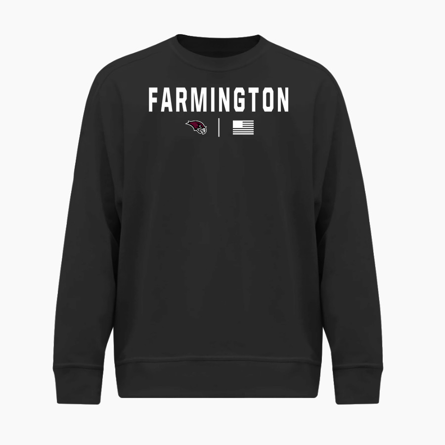 Farmington High School River Hawks BSN SPORTS Youth Cotton Rich Fleece Crew Neck