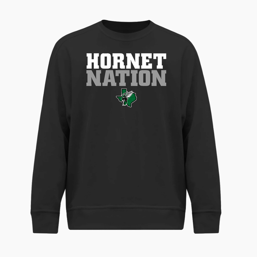 BOLES HIGH SCHOOL HORNETS BSN SPORTS Youth Cotton Rich Fleece Crew Neck