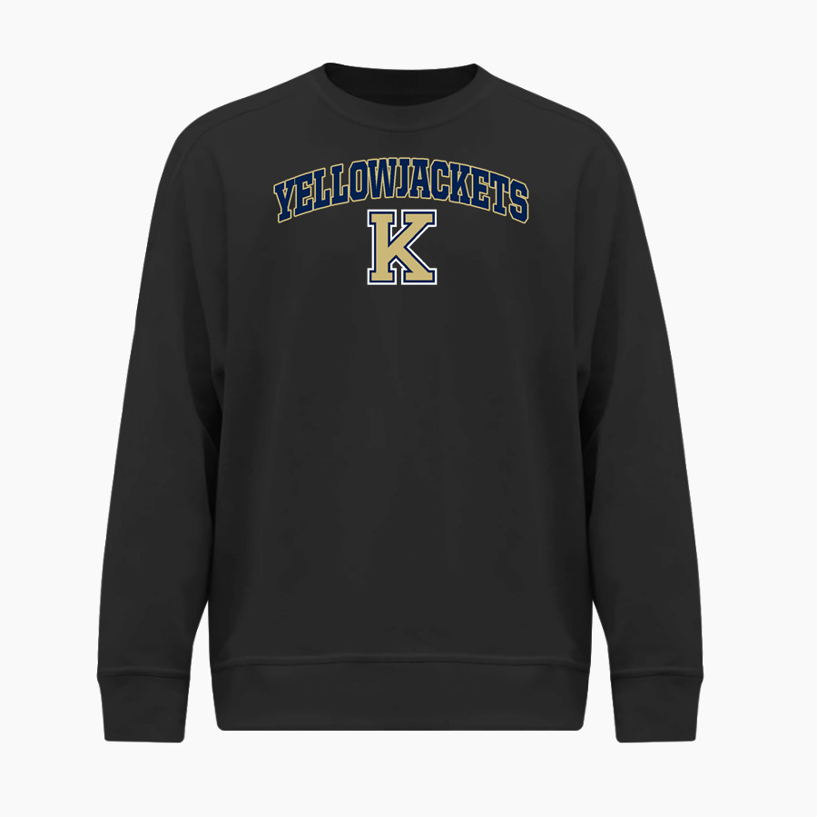 KINGFISHER HIGH SCHOOL YELLOWJACKETS <span class="pdp-name-mascot">KINGFISHER YELLOWJACKETS</span> BSN SPORTS Youth Cotton Rich Fleece Crew Neck