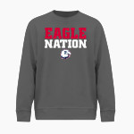 West Caldwell Tech Eagles BSN SPORTS Youth Cotton Rich Fleece Crew Neck Front Thumbnail