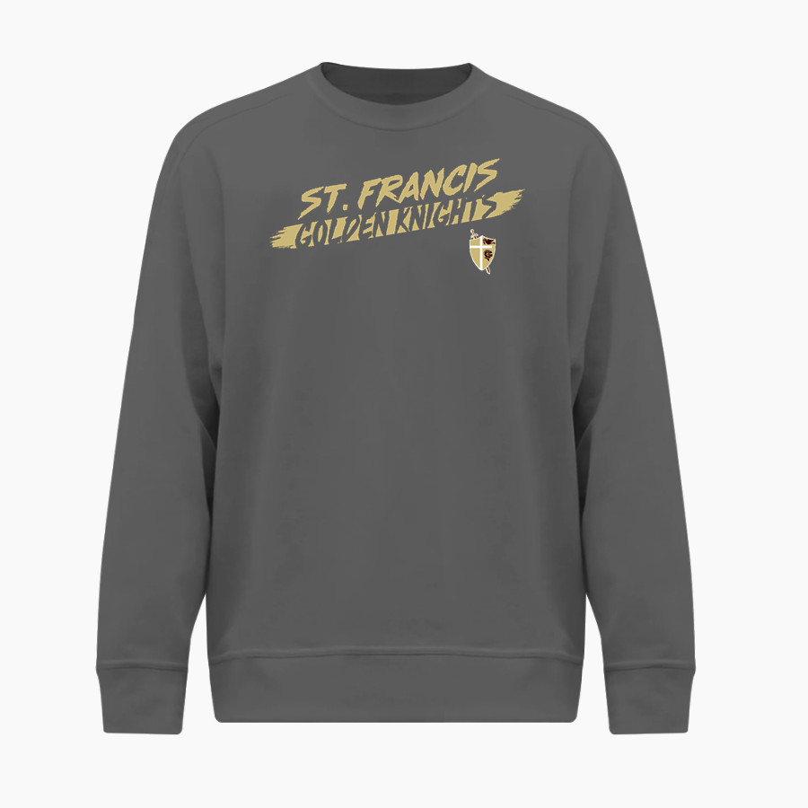St. FRANCIS HIGH SCHOOL GOLDEN KNIGHTS <span class="pdp-name-mascot">SAINT FRANCIS GOLDEN KNIGHTS</span> BSN SPORTS Youth Cotton Rich Fleece Crew Neck
