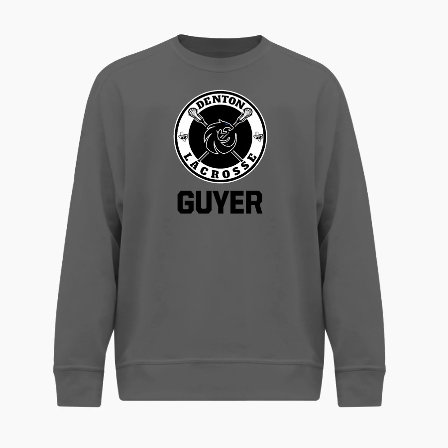 Denton Lacrosse Lacrosse <span class="pdp-name-mascot">Denton Lacrosse</span> BSN SPORTS Youth Cotton Rich Fleece Crew Neck