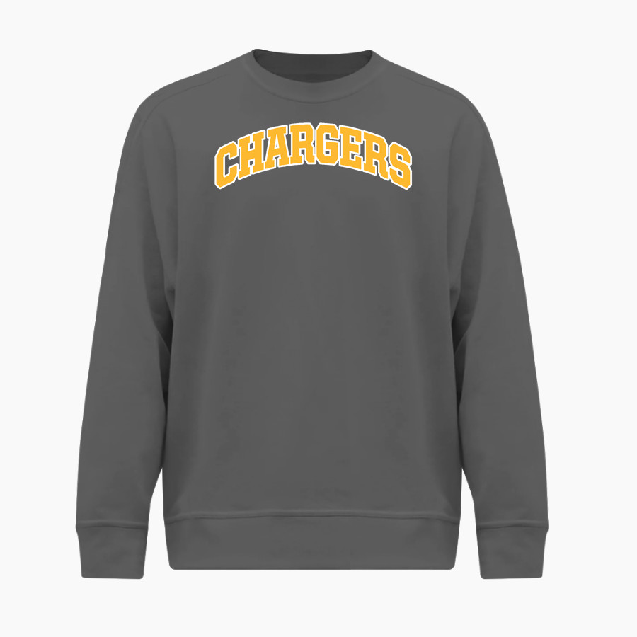 New Haven Chargers Sideline Store BSN SPORTS Youth Cotton Rich Fleece Crew Neck