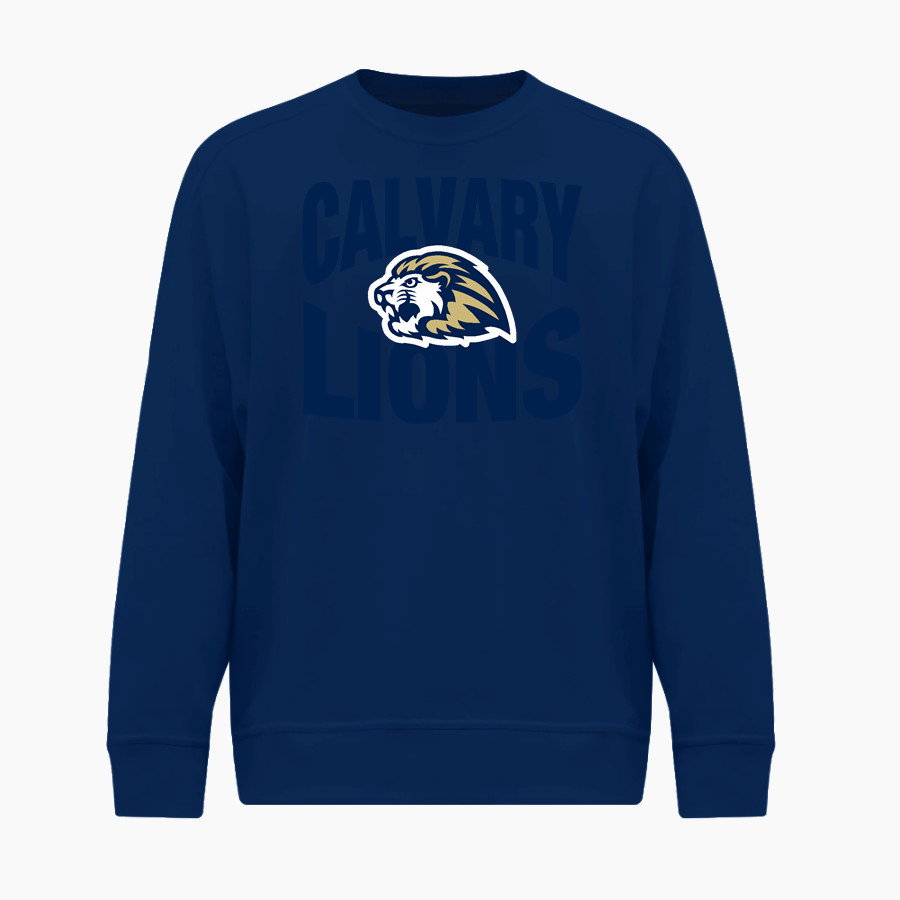 Calvary Lions BSN SPORTS Youth Cotton Rich Fleece Crew Neck