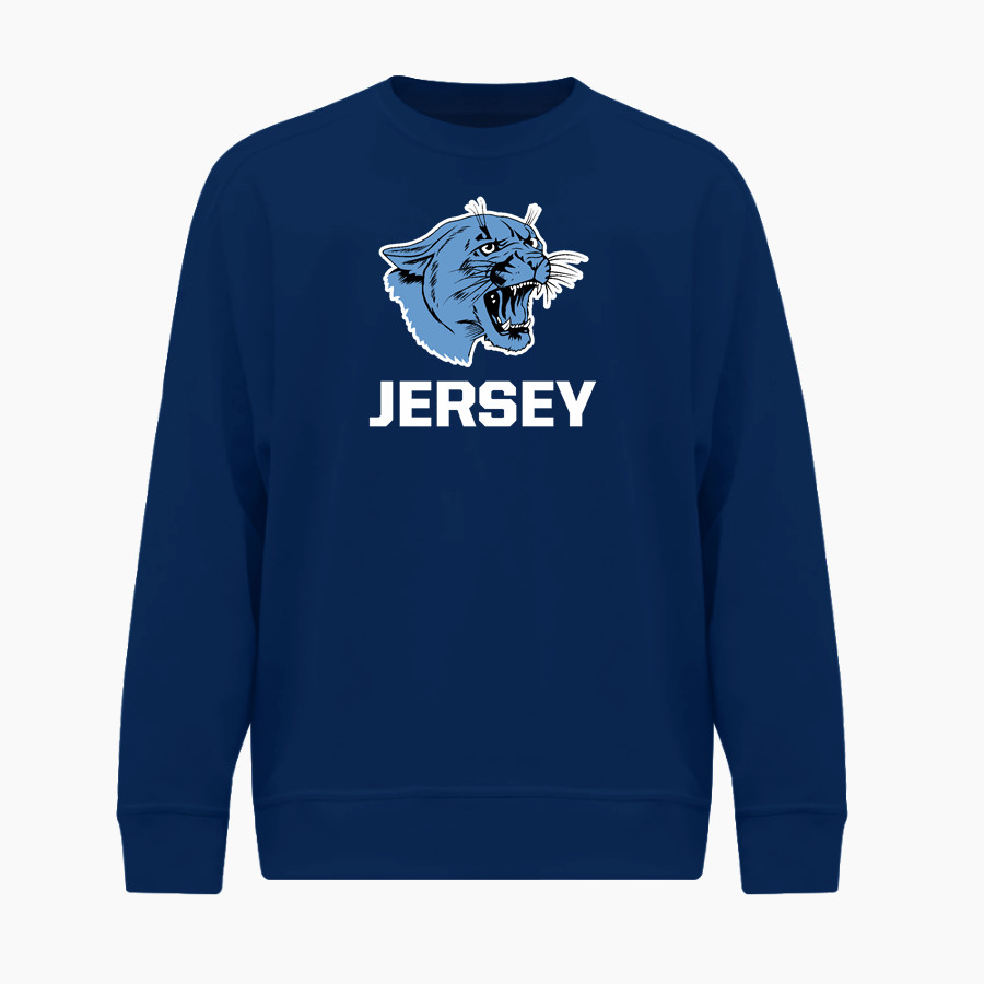 JERSEY COMMUNITY HIGH SCHOOL PANTHERS BSN SPORTS Youth Cotton Rich Fleece Crew Neck