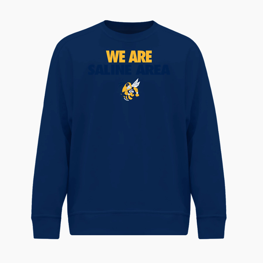 Saline Area School District <span class="pdp-name-mascot">Saline Area School District</span> BSN SPORTS Youth Cotton Rich Fleece Crew Neck