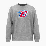 Bondurant Braves BSN SPORTS Youth Cotton Rich Fleece Crew Neck Front Thumbnail