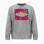 VOORHEES VIKINGS official sideline store BSN SPORTS Youth Cotton Rich Fleece Crew Neck Front Thumbnail