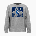 Rivier University Official Store of the Raiders <span class="pdp-name-mascot">Rivier University Raiders</span> BSN SPORTS Youth Cotton Rich Fleece Crew Neck Front Thumbnail