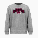 MILLBURY SR HIGH SCHOOL WOOLIES <span class="pdp-name-mascot">MILLBURY MEMORIAL WOOLIES</span> BSN SPORTS Youth Cotton Rich Fleece Crew Neck Front Thumbnail