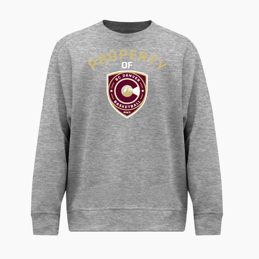 BC DENVER BC DENVER BSN SPORTS Youth Cotton Rich Fleece Crew Neck